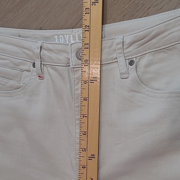 EUC Idyllwind Pants Women's sz 12/32L Cream/Tan High Rise Bootcut Pants - Picture 11 of 13